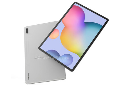 Los renders de la Samsung Galaxy Tab S7+ muestran una gran tablet de 12,4 pulgadas