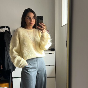 Los nuevos zapatos con taconcito efecto nube de algodón de Zara son perfectos para un look de fiesta calentito y cómodo 