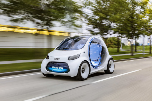 El Car2go autónomo del futuro se llama smart vision EQ fortwo y te recoge allá donde estés