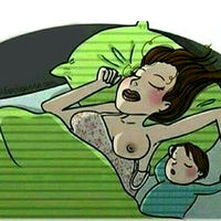 Cada noche millones de mujeres duermen con una teta fuera