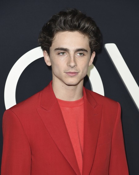 Así de bien le sienta el rojo a Timothée Chalamet