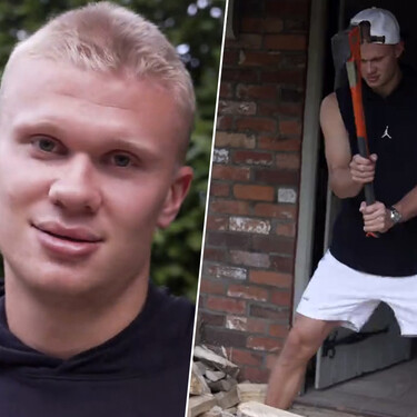 Erling Haaland, de 26 años, recuerda los primeros entrenamientos que le imponía su padre: "Me obligaba a cortar leña en las montañas, no tenía opción" 
