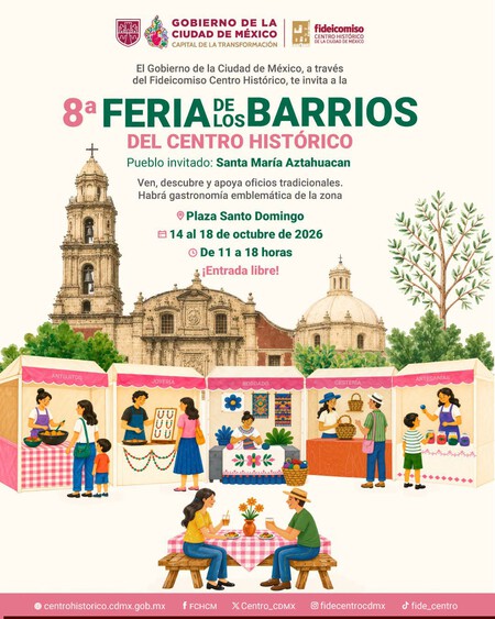 El Centro Histórico de CDMX se llena de tradición: llega la Feria de los Barrios con la gastronomía de Santa María Aztahuacan