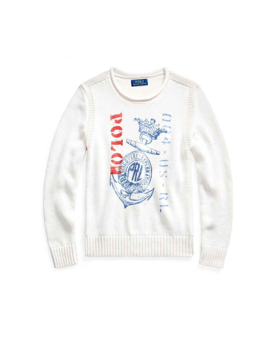 POLO RALPH LAUREN
JERSEY DE NIÑO EN BLANCO CON PRINT