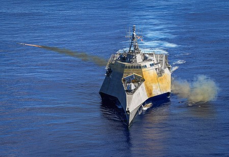 Uss Gabrielle Giffords Lcs 10 Launches A Naval Strike Missile On 1 October 2019 191001 N Fc670 004 2