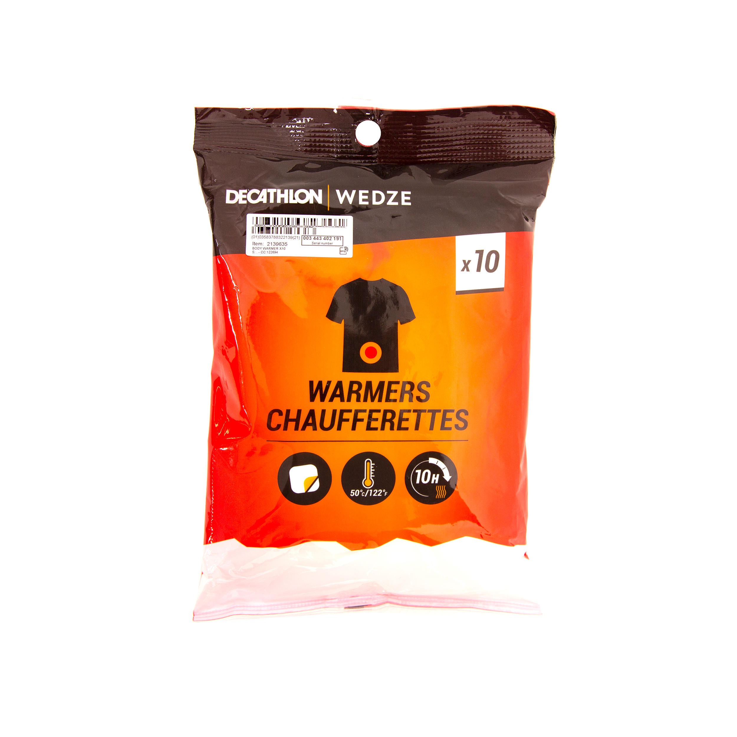 Calentadores cuerpo 10 unidades
