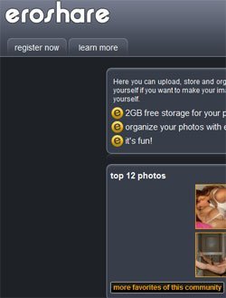 Eroshare, el flickr erótico