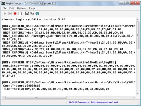 Monitorea el registro con RegFromApp