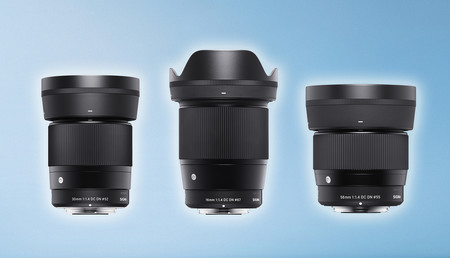 Sigma 16, 30 y 56 mm F1.4 DC DN, la triada de ópticas fijas para mirrorless de sensor recortado llega a la montura EF-M de Canon