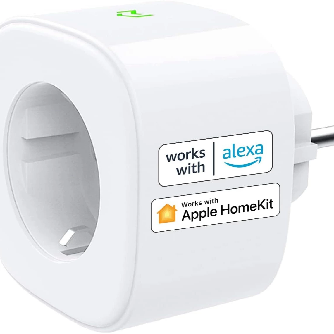 Meross Enchufe Inteligente WiFi, Enchufe WiFi 16A de Temporizador de Control Remoto, Compatible con Alexa, Apple HomeKit y Google Home, 3680W