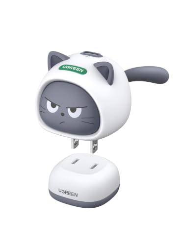 UGREEN Uno 45W Cargador Tipo C GAN con Diseño de Gato Carga Rápida