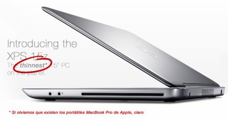 Dell XPS-15, el portátil más delgado del mundo... si excluimos los portátiles de Apple