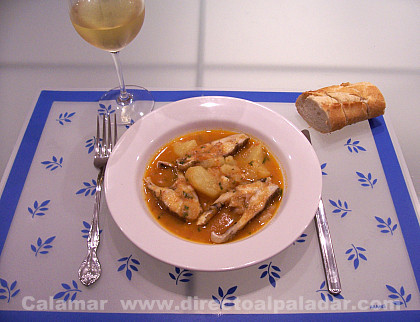 Suquet de peix. Receta de suquet de pescado