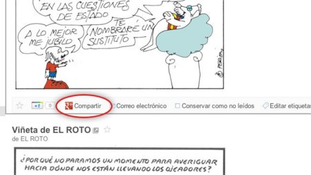 Google Reader recibe un botón para compartir directamente en Google+