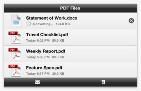 CreatePDF permite convertir documentos fácilmente a PDF en iOS