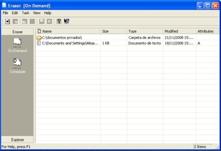 Borra tus documentos de una manera segura y en cualquier sitio con Eraser Portable