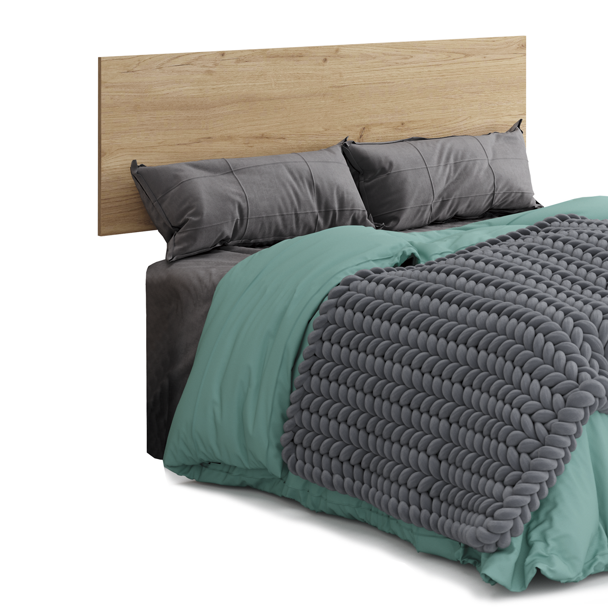 Cabecero de cama Camila roble 160x50x1,62 cm (anchoxaltoxfondo)
