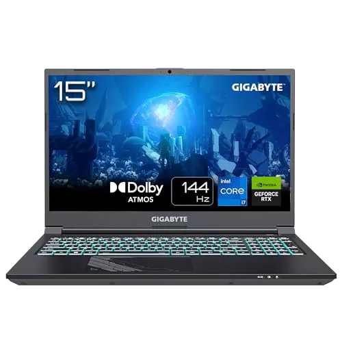 Portátil gaming - Gigabyte G5 MF 2024 , 15.6" Full-HD, Intel® Core™ i7-13620H, 16GB RAM, 1TB SSD, GeForce RTX™ 4050, Sin sistema operativo

