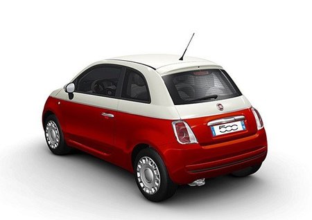 Fiat 500 Bicolore trasera