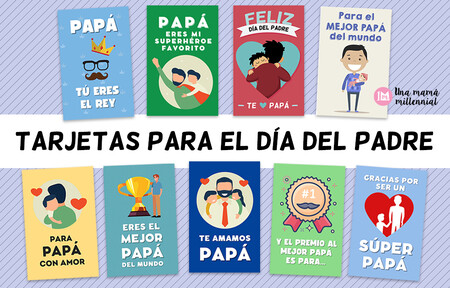 Tarjetas Imprimir Dia Del Padre Una Mama Millennial