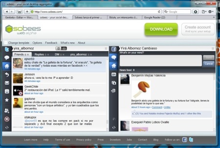Sobees web ahora también ofrece soporte para Facebook