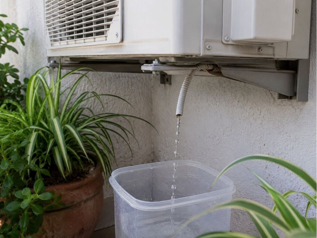 Los expertos en aire acondicionado están de acuerdo: “El agua del aire acondicionado es agua destilada que puede servir para el jardín o el hogar”