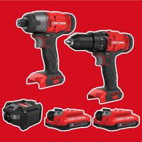 Amazon remata con casi 60% de descuento este kit de taladro y atornillador de impacto inalámbricos CRAFTSMAN