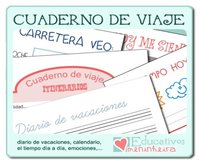 "Cuaderno de viajes" para niños de Educativos Meninheira