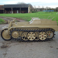 Esta es la Kettenkrad de 120.000 euros, la moto-tanque alemana restaurada de la Segunda Guerra Mundial