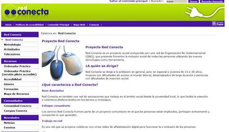 Internet y formación informática gratis con la Red Conecta