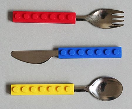 Juego de cubiertos de Lego