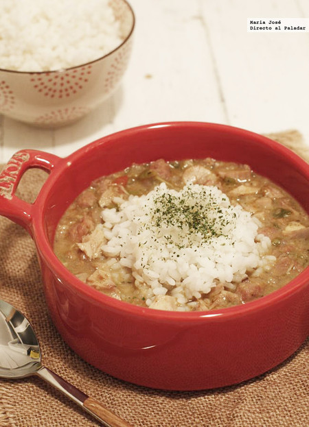 Receta de gumbo o guiso criollo