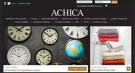 Achica, tienda con artículos de lujo para tu hogar con descuentos 