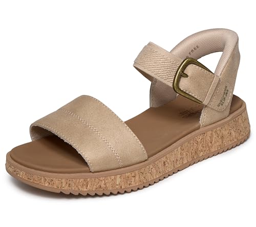 Skechers Bobs Sun Vibe BE Corky - Sandalias Planas para Mujer