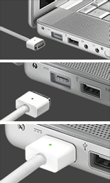 Nueva placa base en MacBook y adaptador MagSafe en MacBook Pro