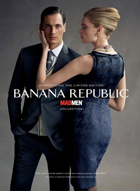 Banana Republic lanza una colección basada en Mad Men