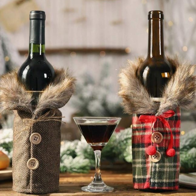 Cubre botellas de Navidad