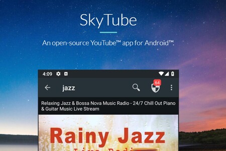 SkyTube: un cliente de YouTube con el que puedes escuchar música en segundo plano, descargar vídeos y más