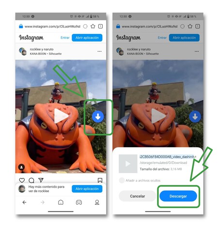Descargar vídeos navegador Xiaomi