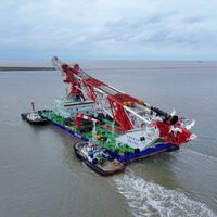 A caminho da Bahia: maior navio bate-estacas do mundo sai da China para ajudar a construir a maior ponte da América Latina 