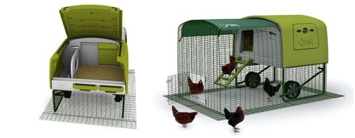 Gallineros y conejeras de diseño para una casa de campo de vanguardia