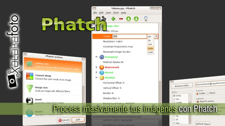 Procesa masivamente tus imágenes con Phatch