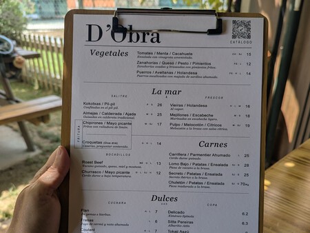 La carta de verano de D'Obra