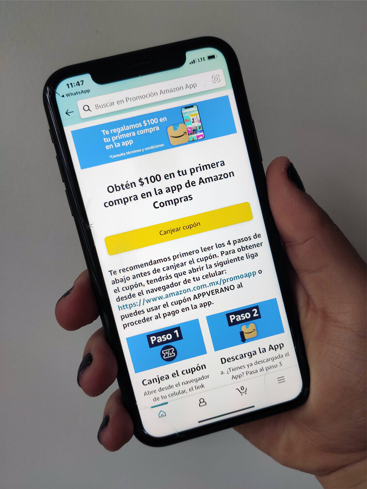 Amazon México está regalando 100 pesos a usuarios para su primera