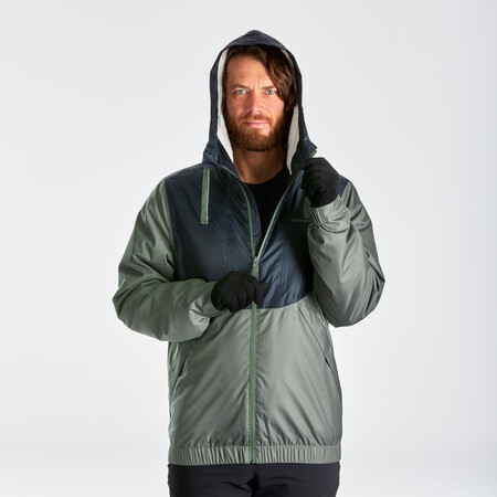 Abrigo De Montana Y Nieve Impermeable Hombre Quechua Sh100 Warm Caqui