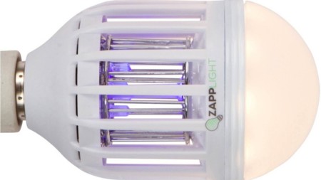ZappLight aúna iluminación LED y trampa mata mosquitos en una sola bombilla