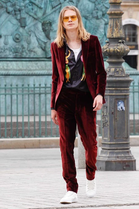 Trendencias Hombre Terciopelo Street Style 2018 04