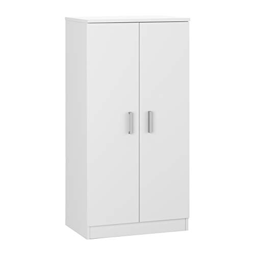 Habitdesign 007813O - Zapatero Armario Basic, Mueble Auxiliar Acabado en Color Blanco, Medidas: 108 x 55 x 36 cm de Fondo