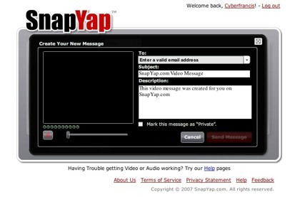 SnapYap, el equivalente a la telefonía para las llamadas de vídeo por Internet