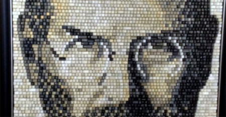 Imagen de la semana: un retrato de Steve Jobs... hecho con teclas de ordenador